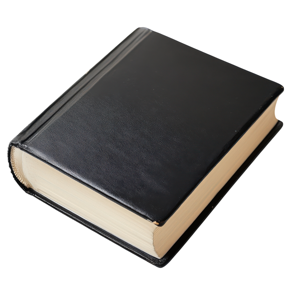 Informative Book Cover Displaying Knowledge and Learning on Transparent Background png