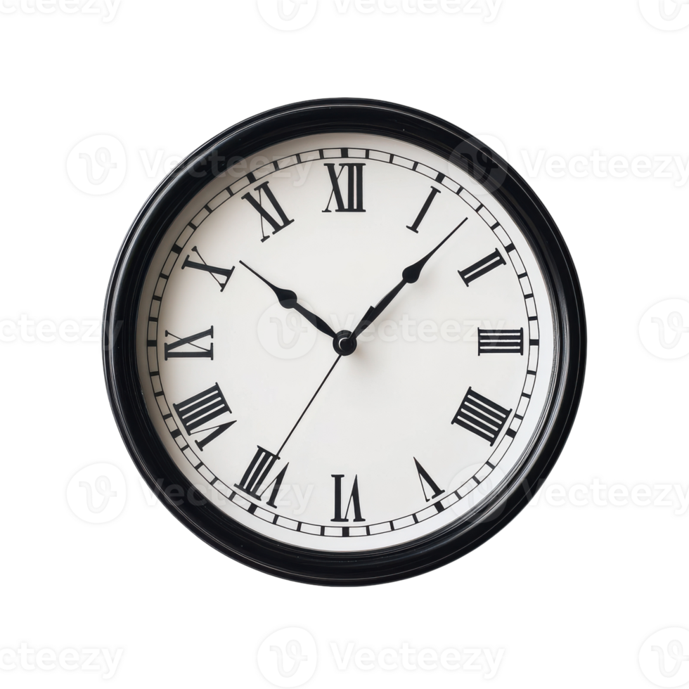 Clock Display for Timely Management on Transparent Background png