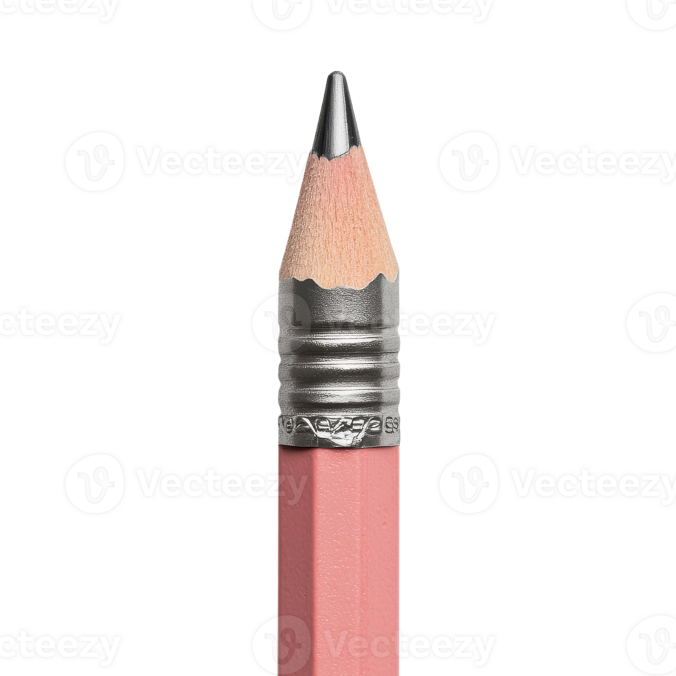 Sharp Pencil with Fresh Eraser for Creative Projects on Transparent Background png