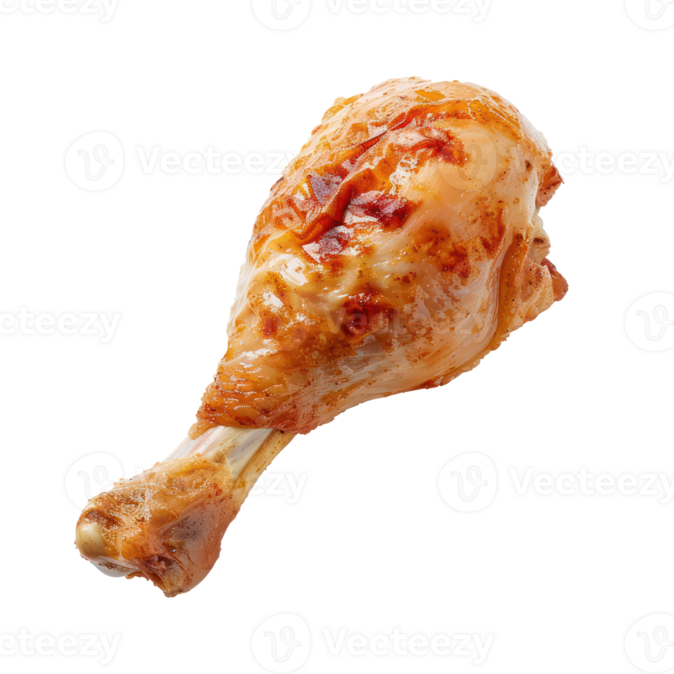 chicken leg on a transparent background png