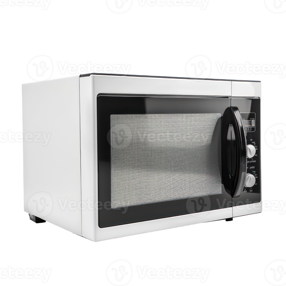 Microwave side view full length isolate on transparent background png