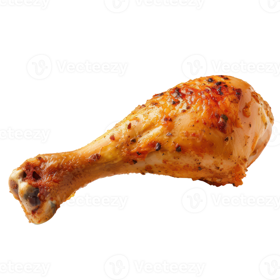 chicken leg on a transparent background png