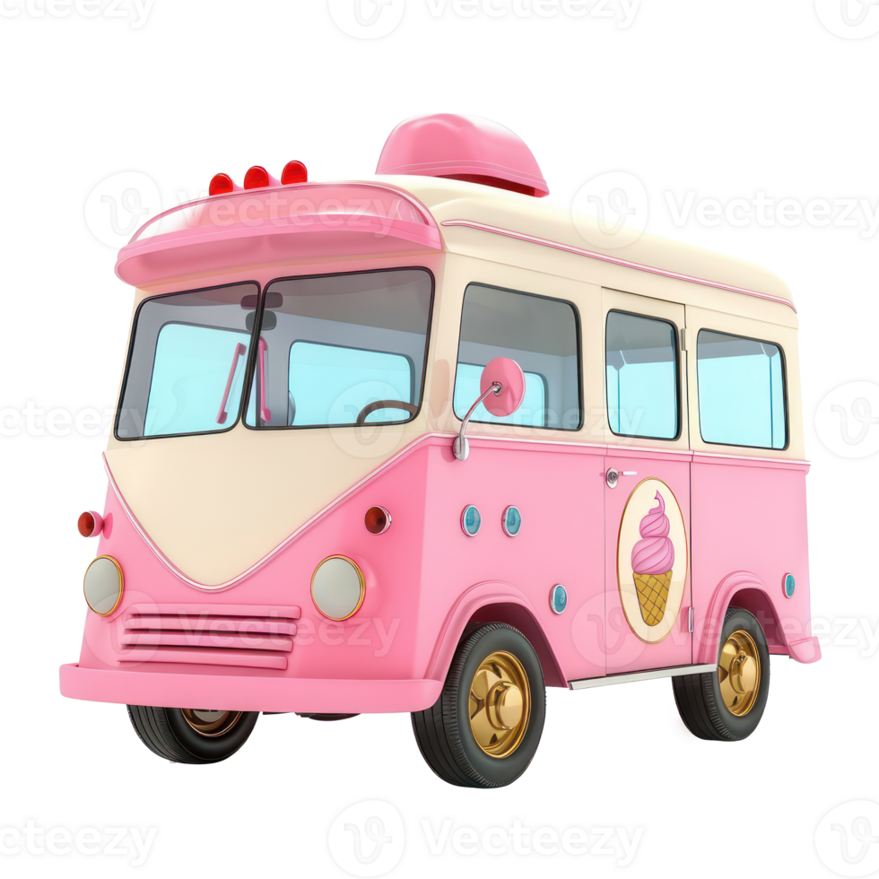 ice cream van cartoon ice cream van transparent background png