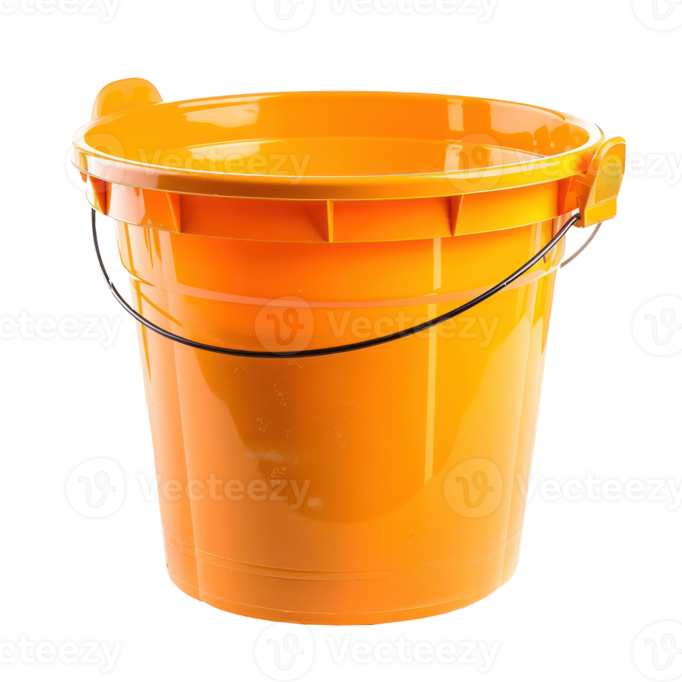 Bucket front view full length isolate on white background png