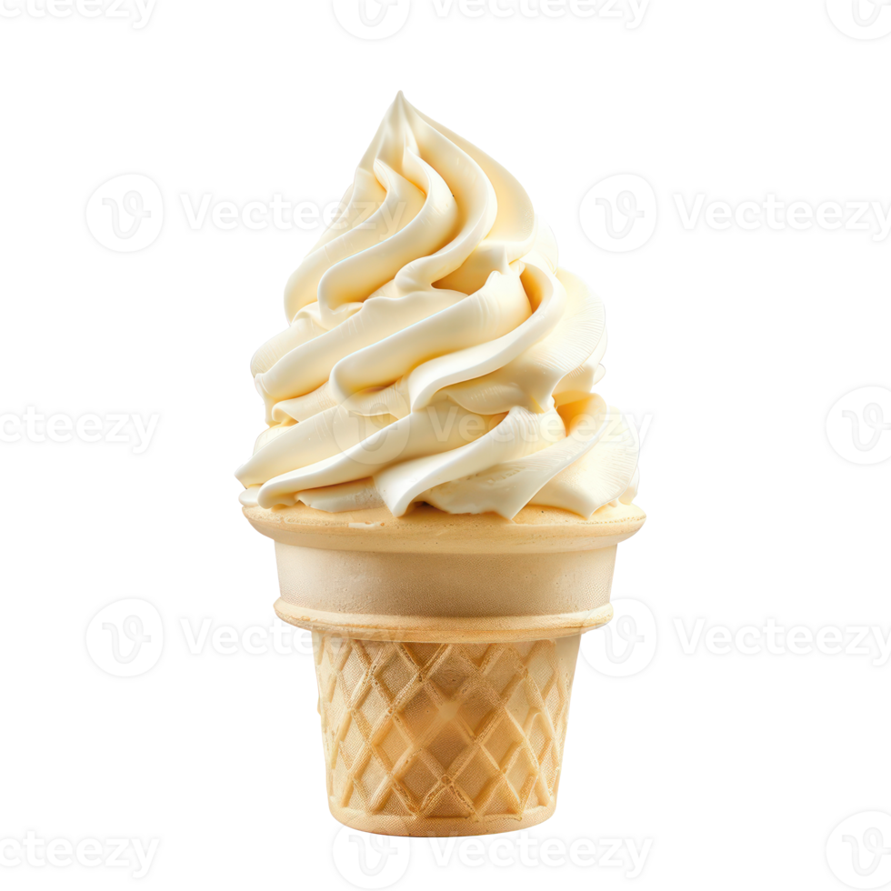 ice cream cone on a transparent background png
