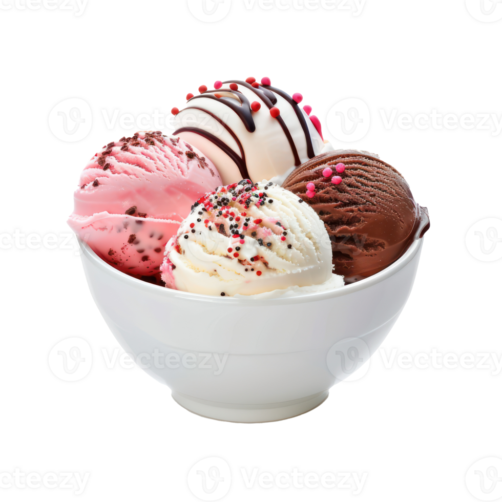 ice cream isolate on transparent background png