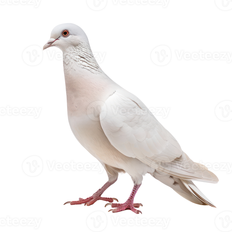 Dove side view full body isolate on transparent background png