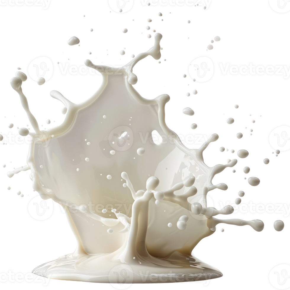 milk splash isolate on transparent background png