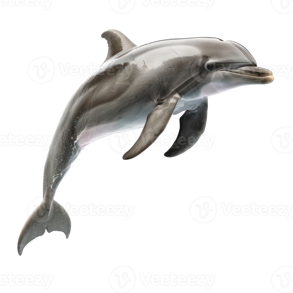 dolphin jumping isolate on transparent background png