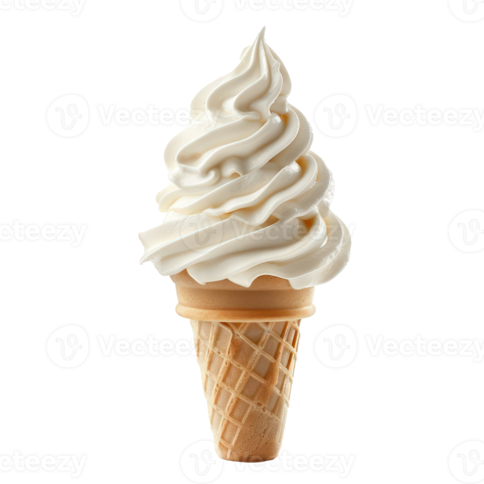 ice cream cone on a transparent background png