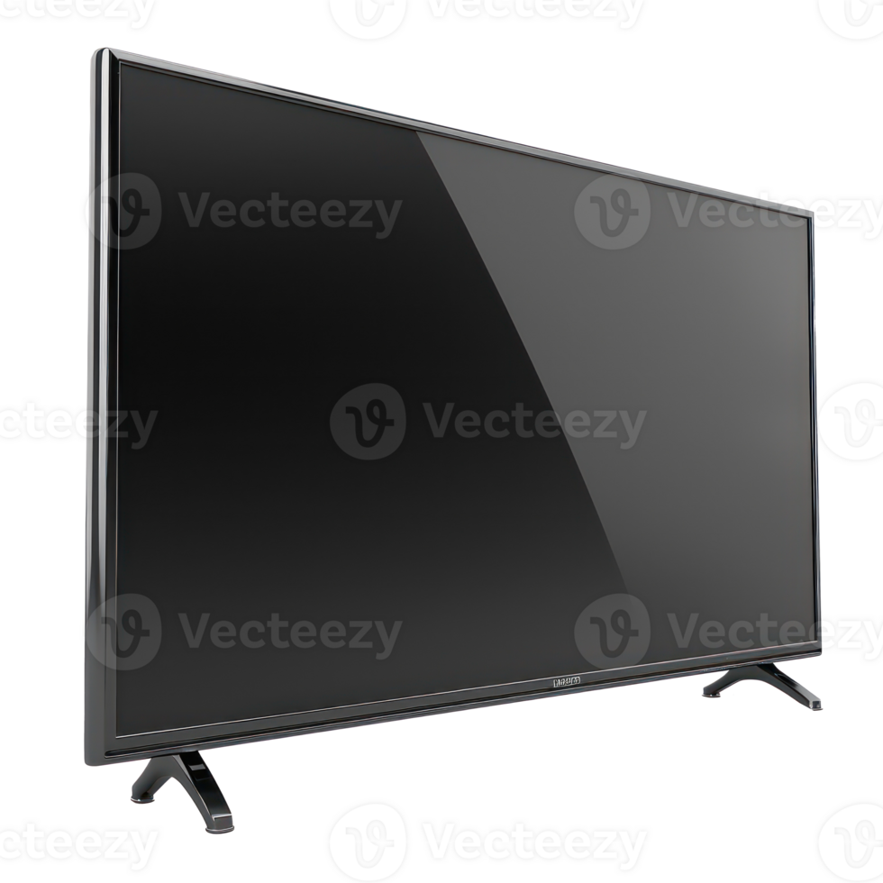 modern Television side view full length isolate on transparent background png