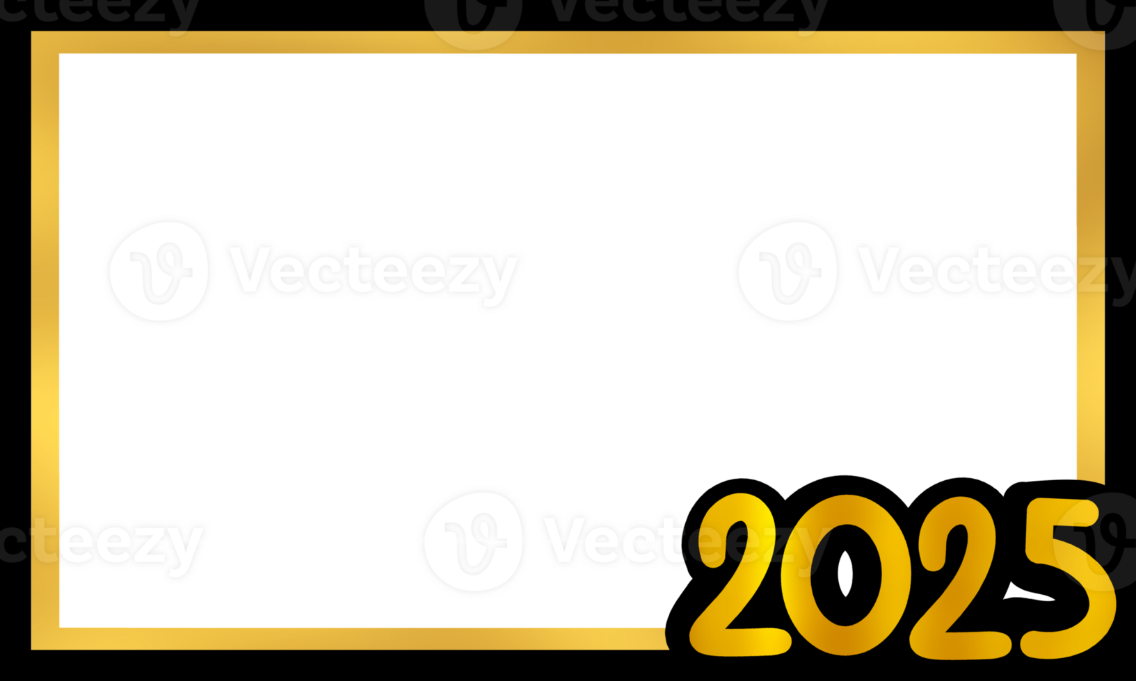 Happy new years frame. New year rectangle border frame png