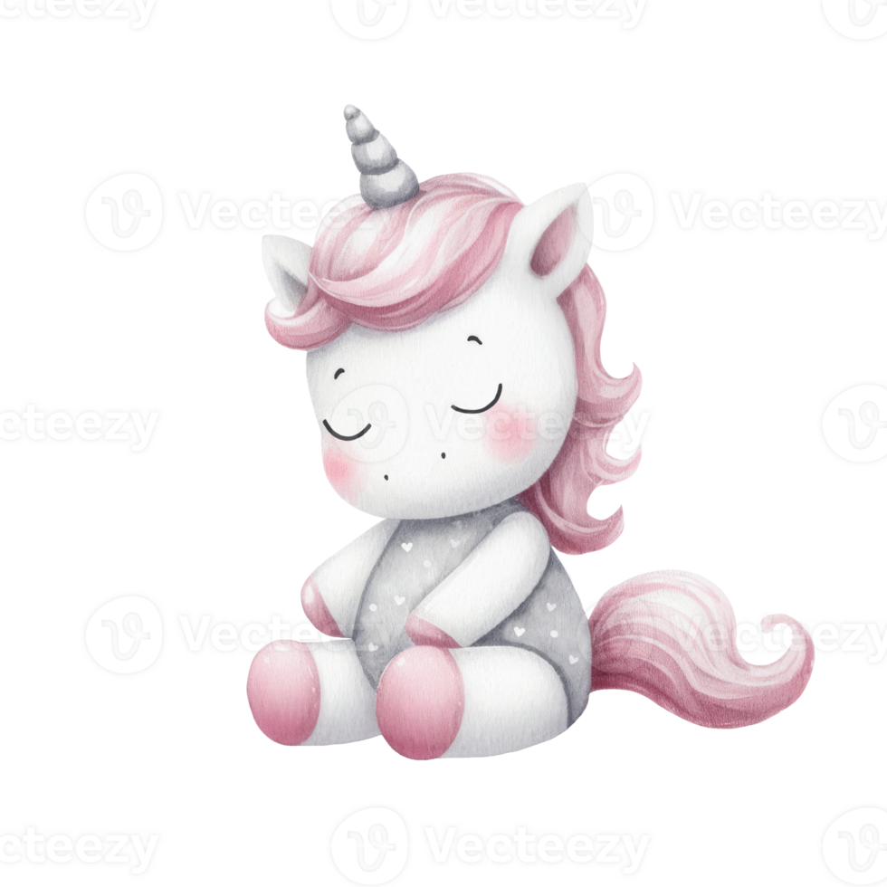 Cute Small Watercolor Unicorn png
