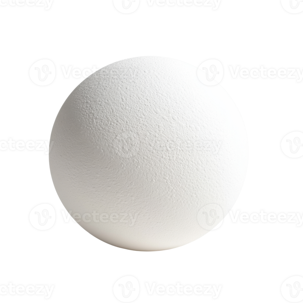 Textured white sphere png