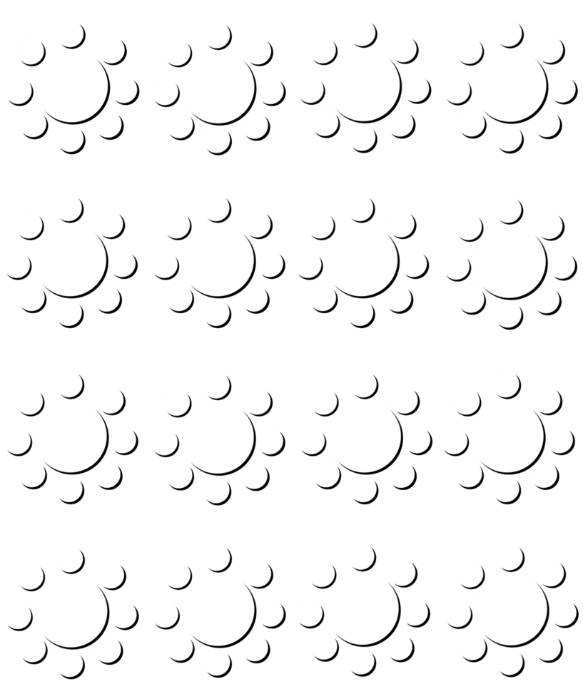 A black and white pattern with white circles png
