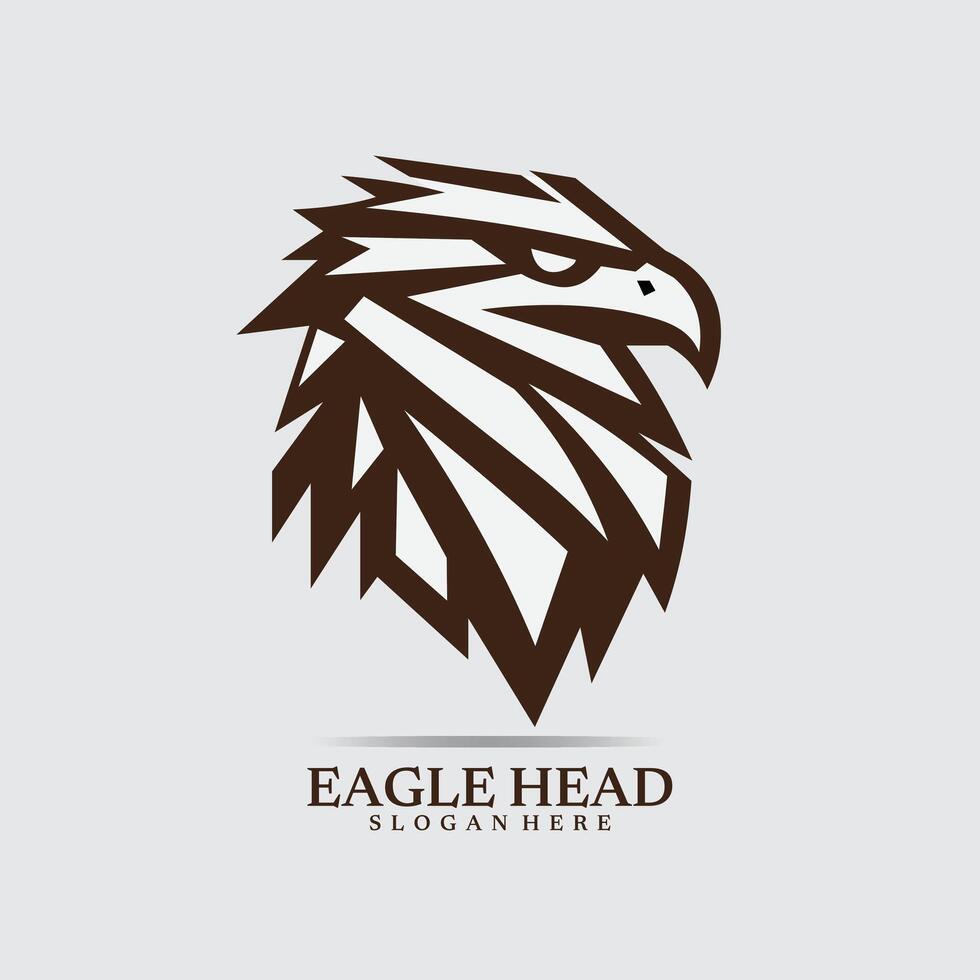 Stylish Geometric Eagle Head vector