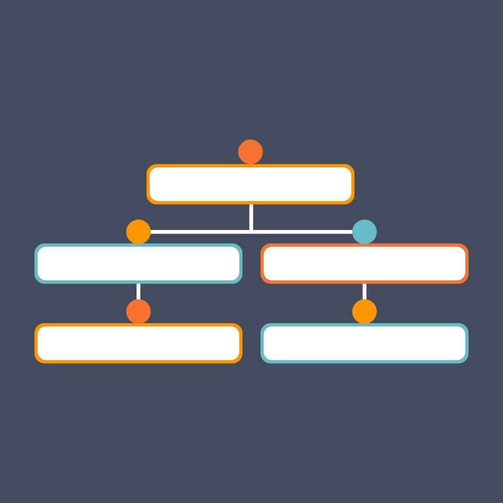 Infographic Organization Flowchart vector