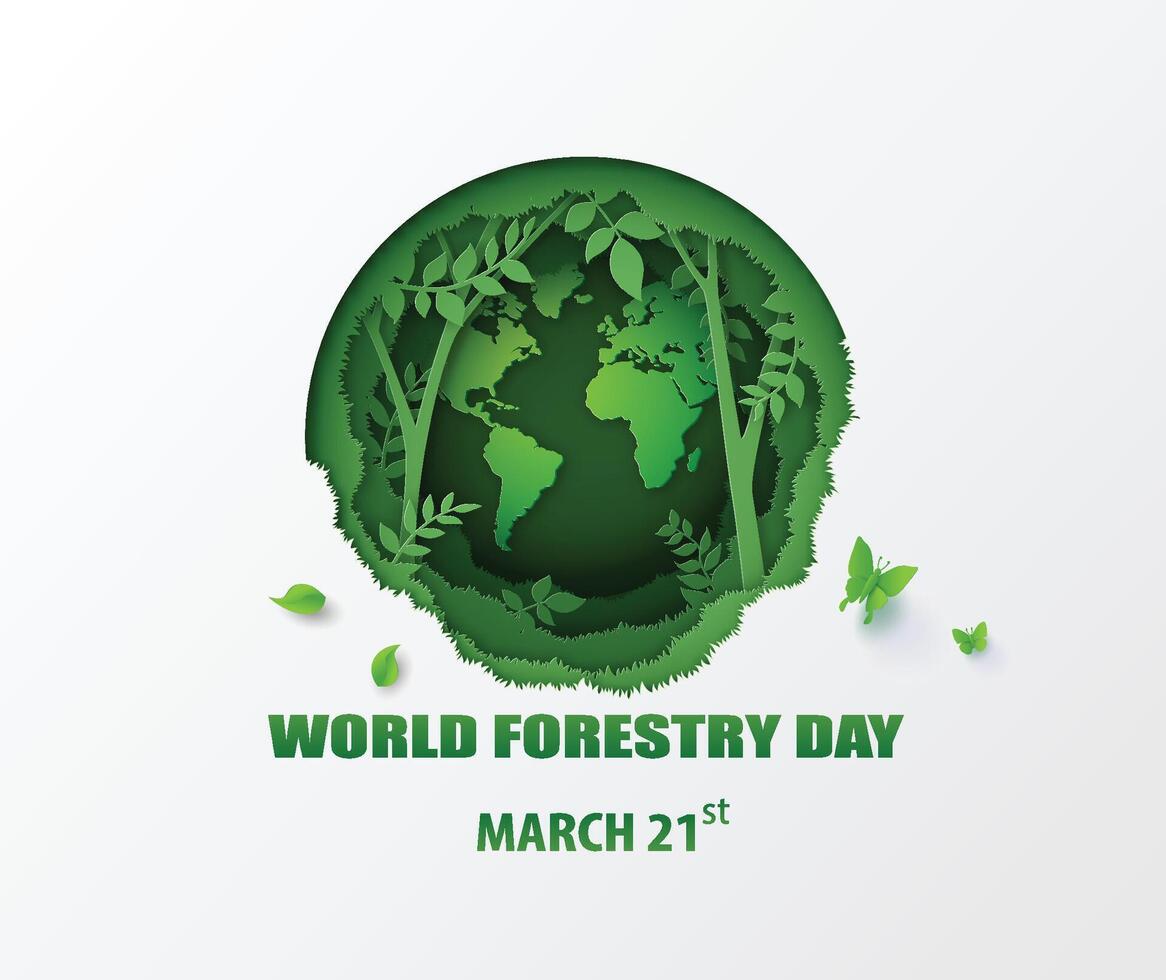 World Forestry Day vector