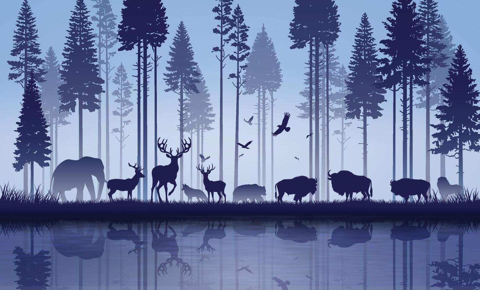 world animal day vector