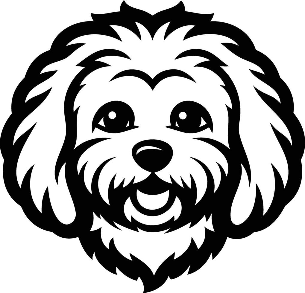 Bichon Frise Dog Silhouette The Playful and Adorable Companion in Shadows vector
