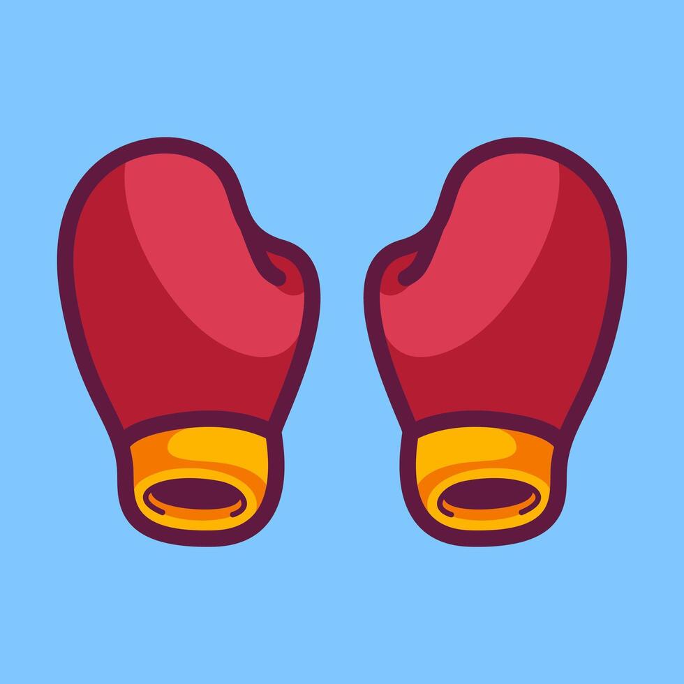 Oven gloves cartoon hand drawn illustrations vector