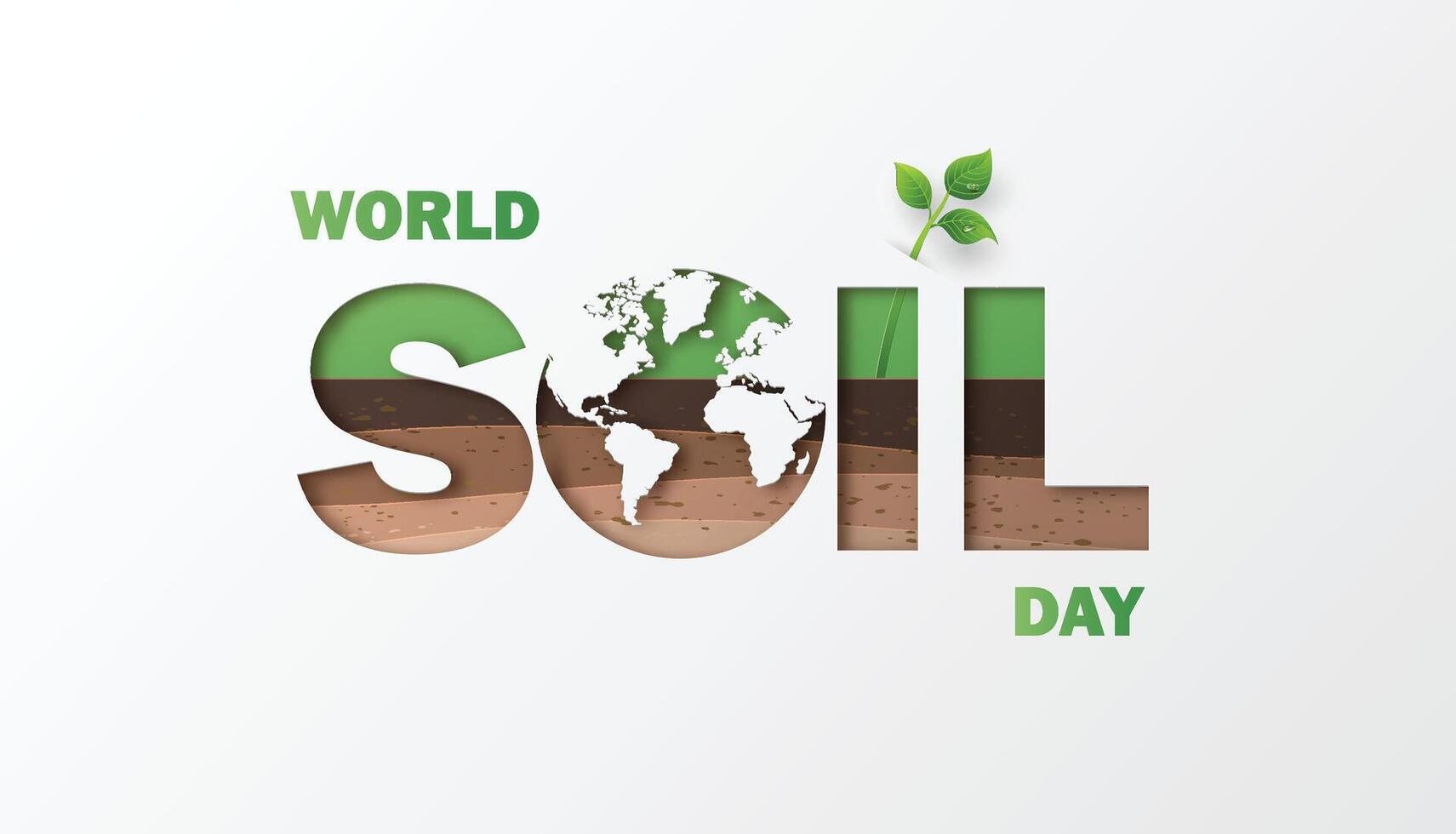 World Soil Day - Celebrate Soil Health and Growth vector