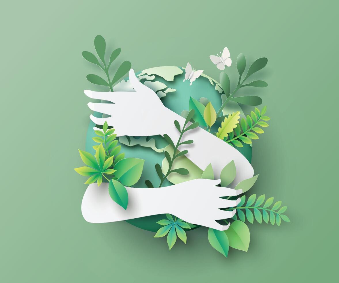 World environment and earth day vector