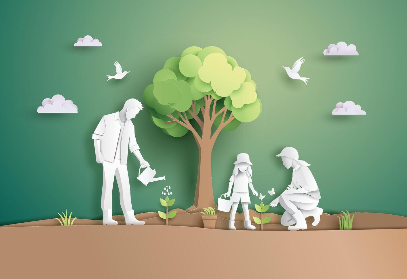 World environment and earth day concept vector