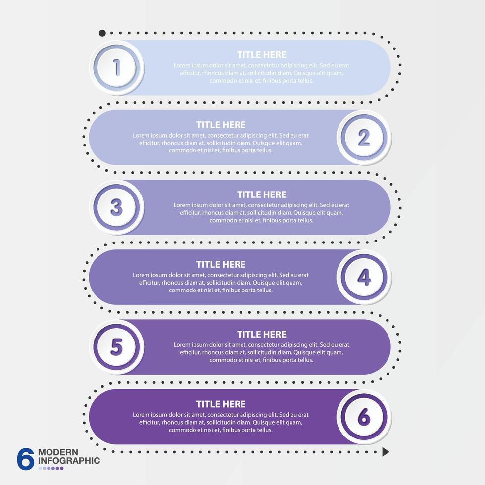 Infographic process design with icons and 6 options or steps. vector