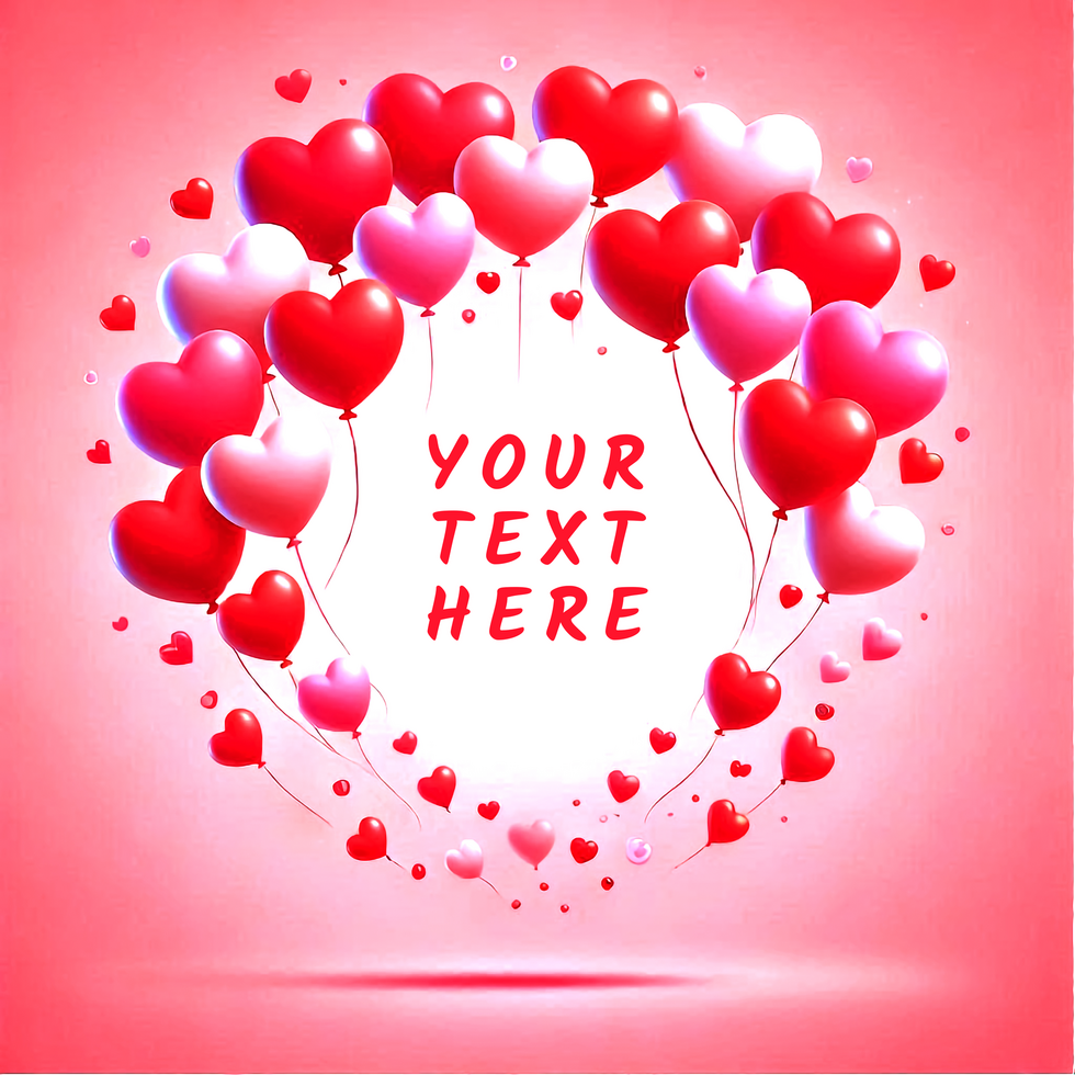 Romantic Valentine's Day Backdrop for Text or Designs psd
