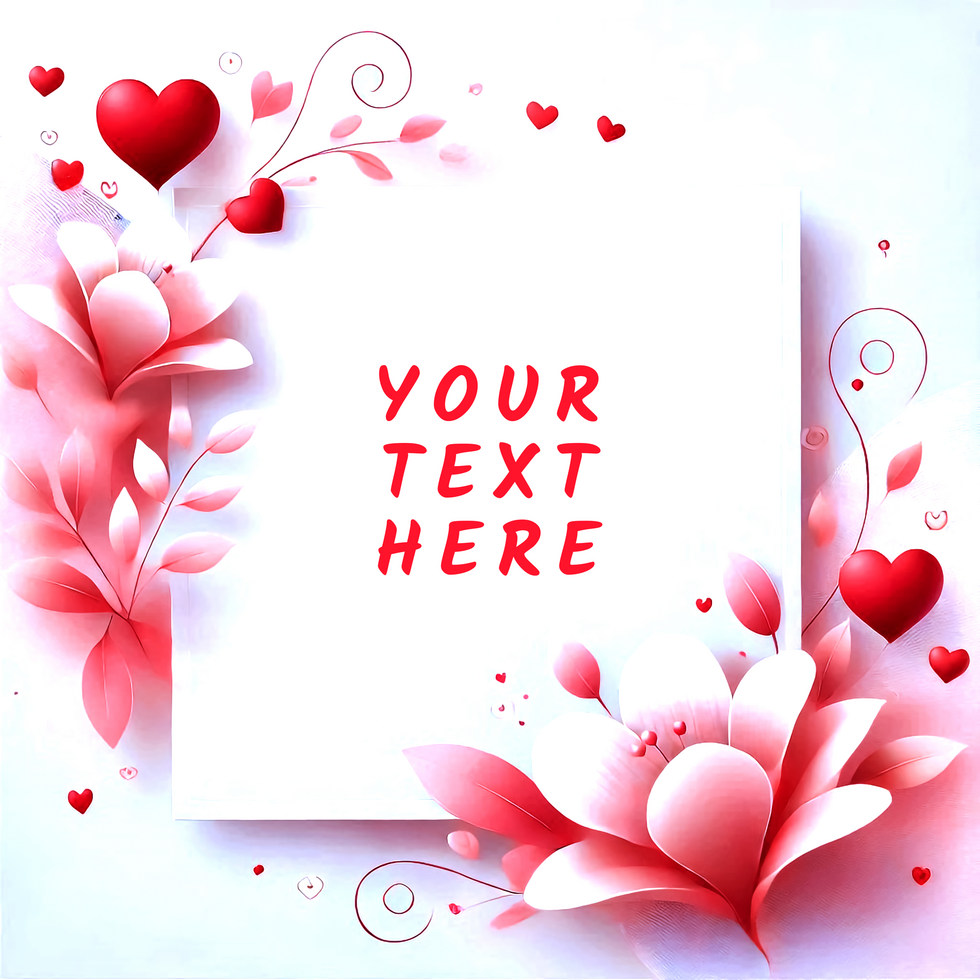 Elegant Valentine's Day Background with Copy Space psd