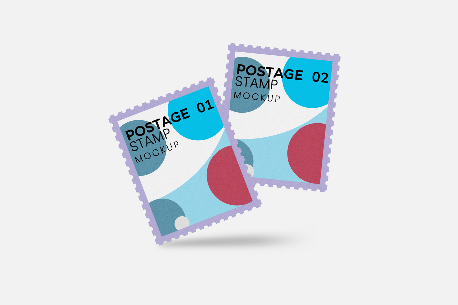 Postage Stamp Mockup psd