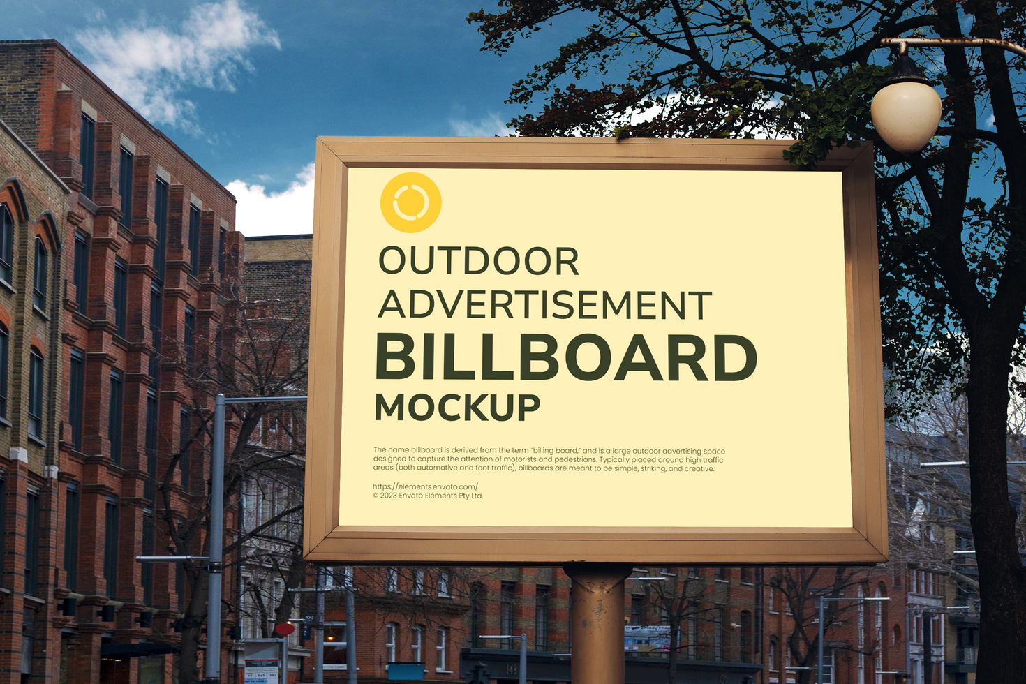 Street Billboard Mockup psd