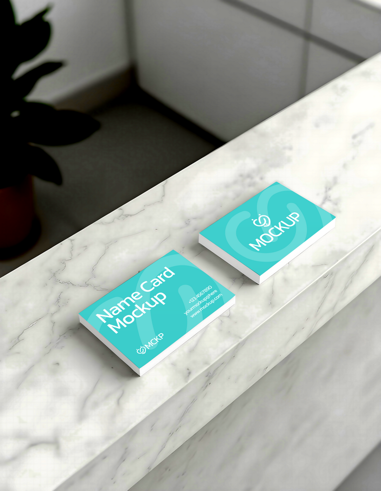 Name Card Hospital Branding Mockup psd
