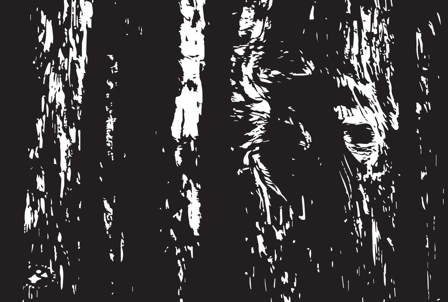 A black and white drawing of a tree trunk vector