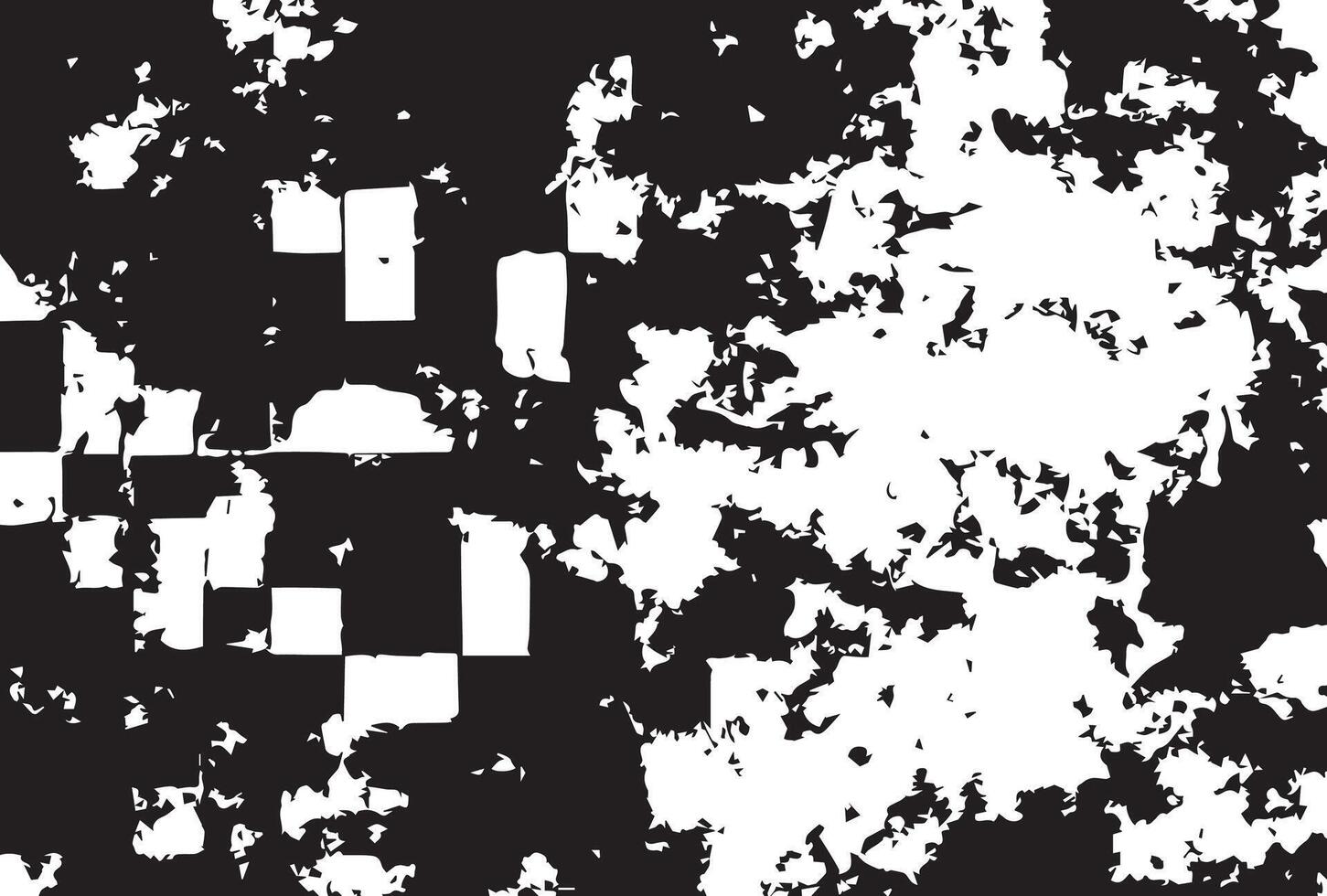 A black and white grunge texture with squares vector