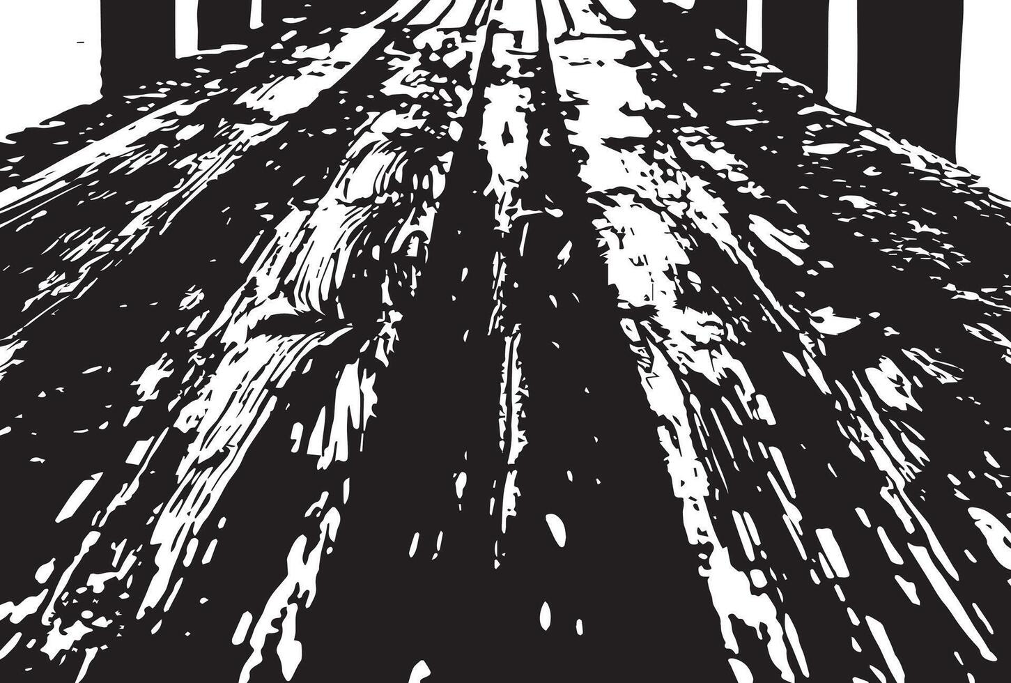 The Old long grunge dark wooden block background. The surface of wood. vector