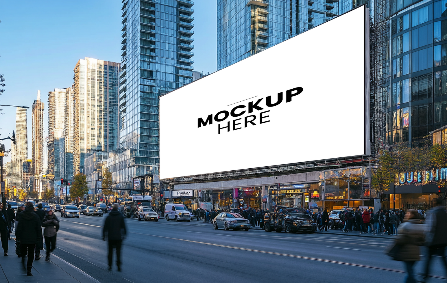 Editable Outdoor Billboard Mockup for Marketing Campaigns psd