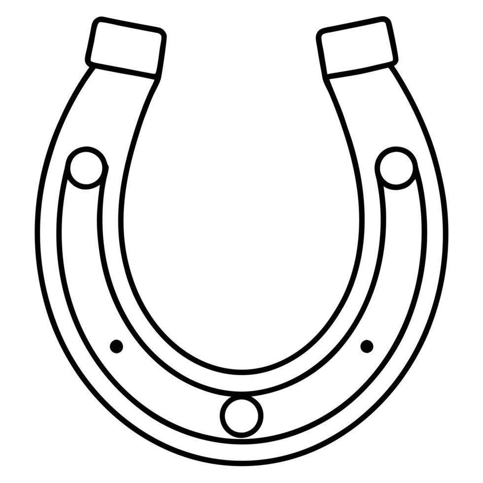 Illustration of a Horseshoe Icon vector