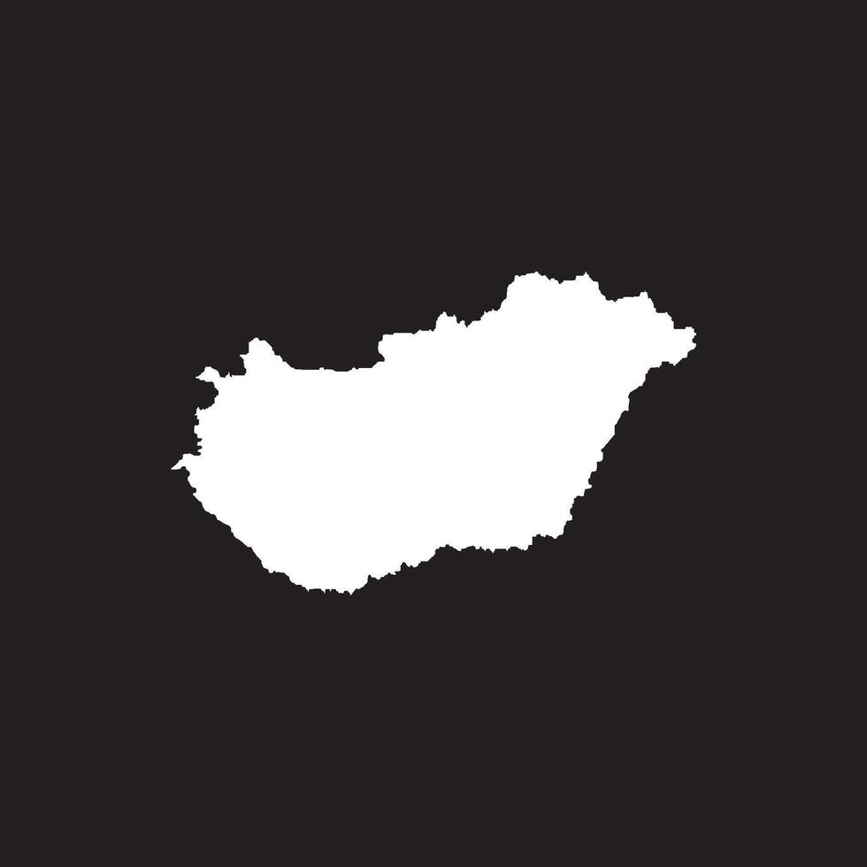 Hungary Map Icon Illustration Element Symbol Design vector