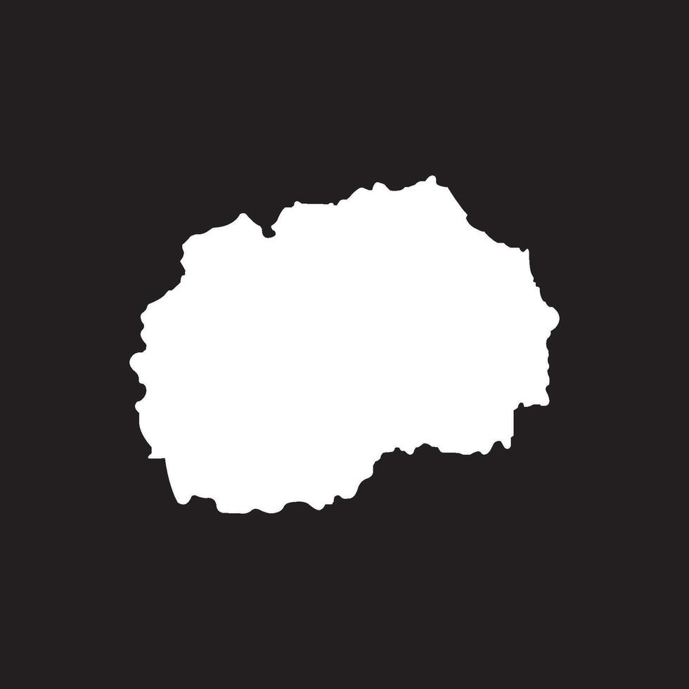 North Macedonia Map Icon vector