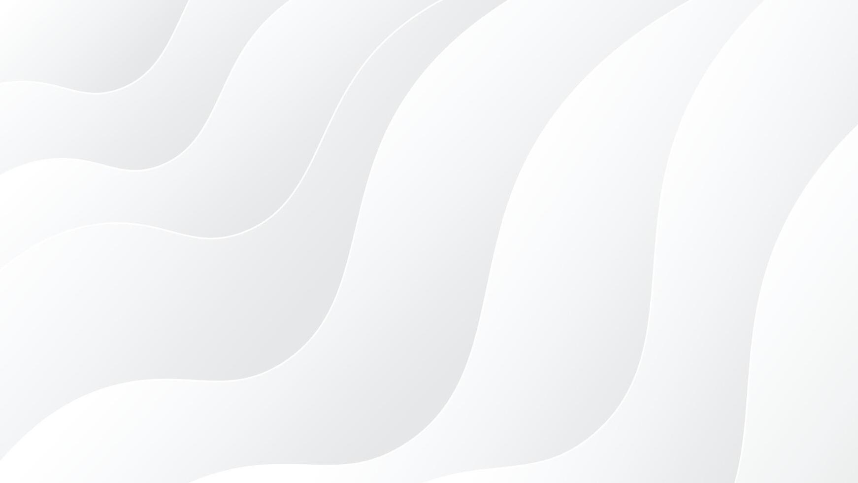 Abstract gray white modern background. White and light gray wave background with smooth and clean texture. vector