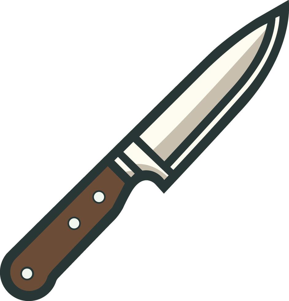 a knife on a white background vector