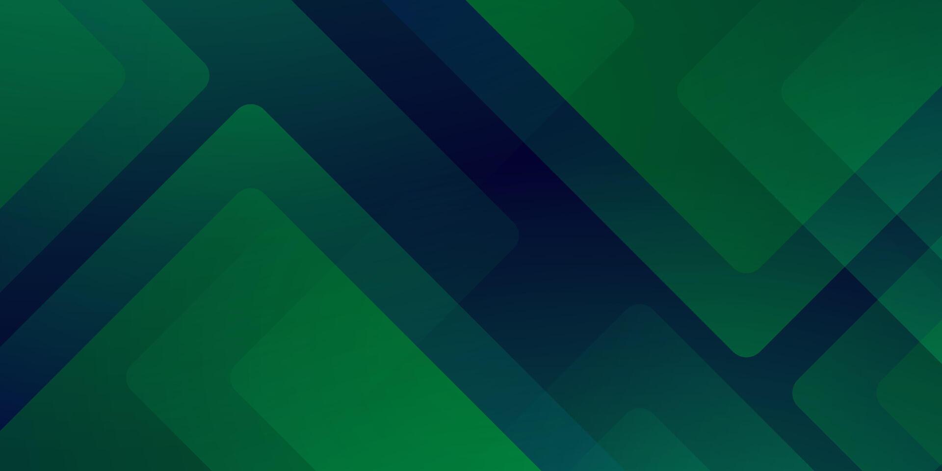 Abstract dark blue and green overlap background with shadow papercut square pattern. Dark background with shadow design. vector