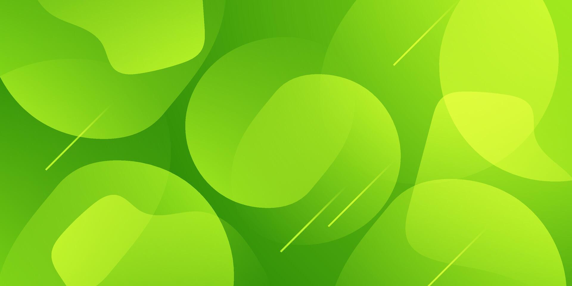 Dynamic 3D background with colorful green shapes pattern. Modern illustration for background. vector