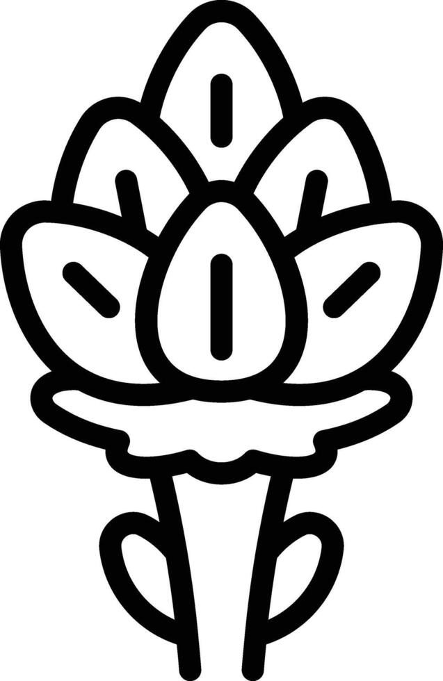 Artichoke Icon. Thin Line artichoke Icon vector