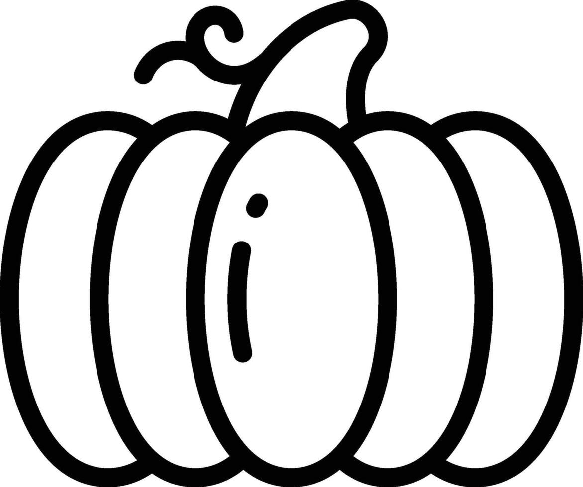 Pumpkin Icon. Thin Line Pumpkin Icon vector