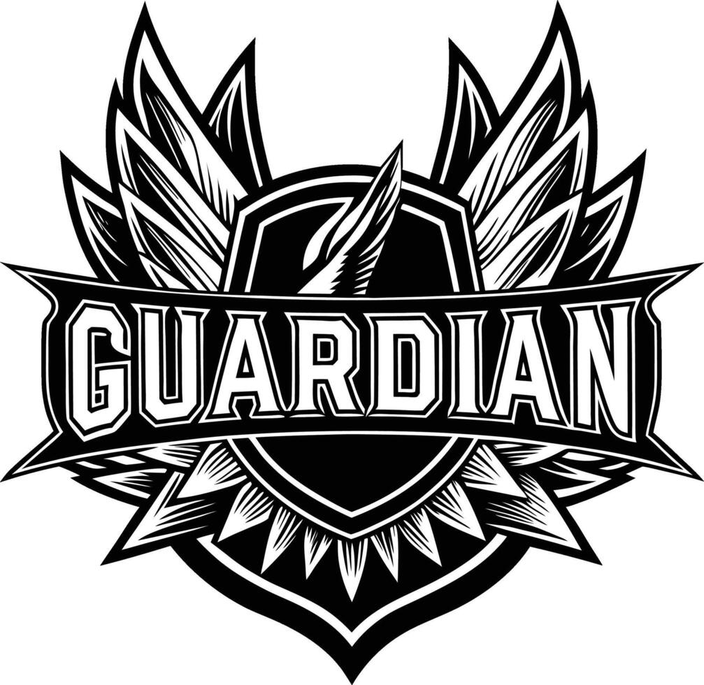 the logo for guardian sports vector