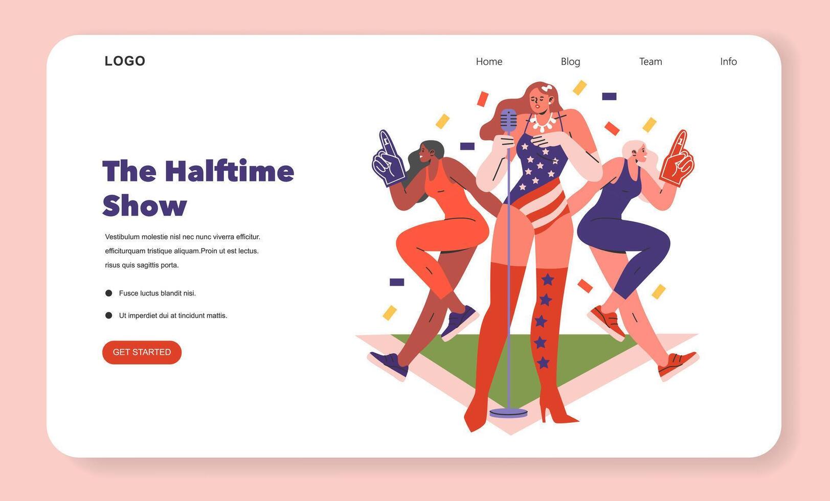 Super Bowl. Flat Illustration vector