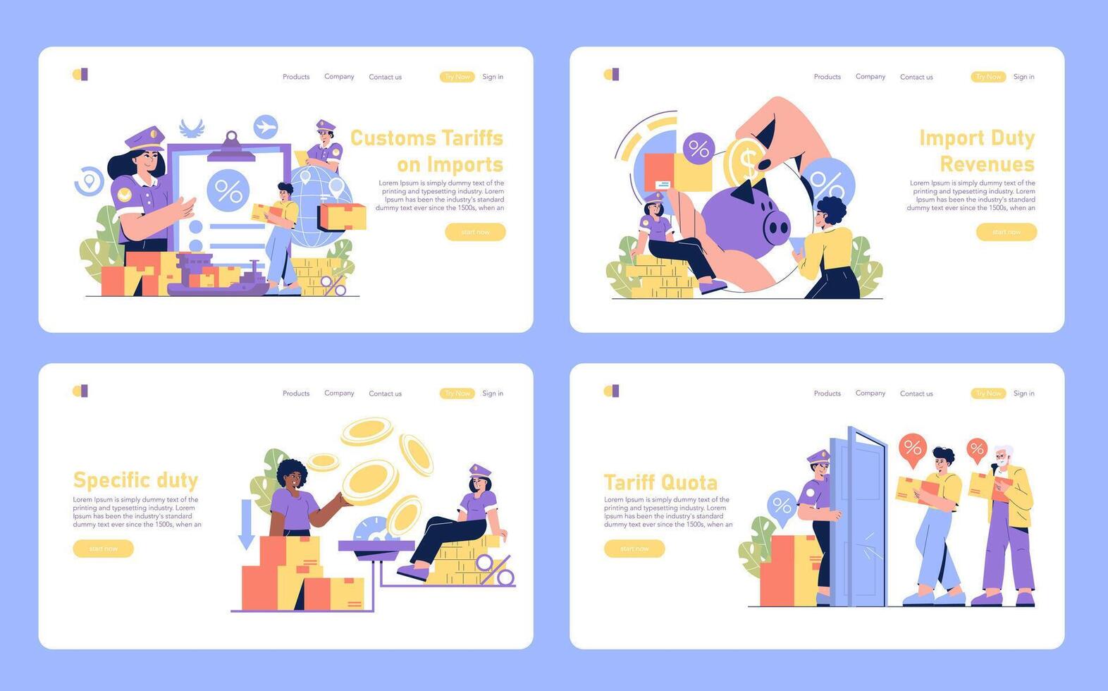 A Variety of Illustrations that Focus on Customer Equity and Effective Business Strategies vector
